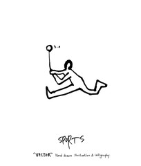 스포츠 포스터 / 손으로 그린 스포츠 그림