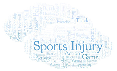 Sports Injury word cloud.