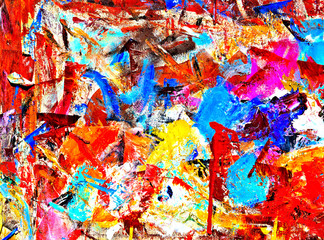 Painters artists palette paint on paper colorful abstract background