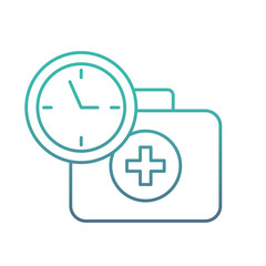 medical suitcase first aid emergency time clock