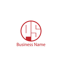 Initial Letter PS Logo Template Design