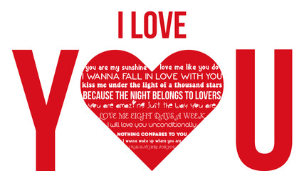 I love you - Saint Valentine background