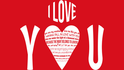 I love you - Saint Valentine 3d background