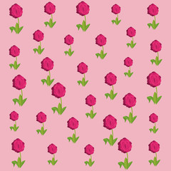 Floral pink background