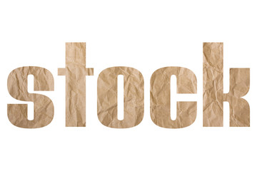 stock - with wrinkled paper texture