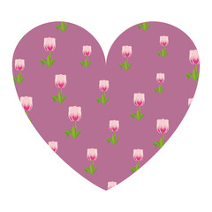 Floral frame isolated