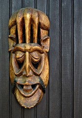 African wooden mask 