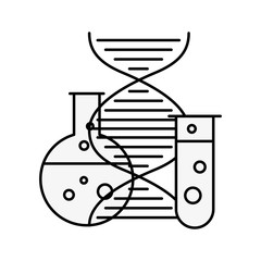 biology laboratory test tube dna molecule science