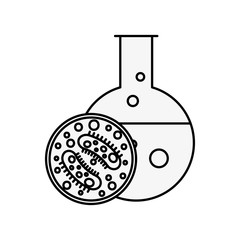 laboratory science test tube bacteria petri dish