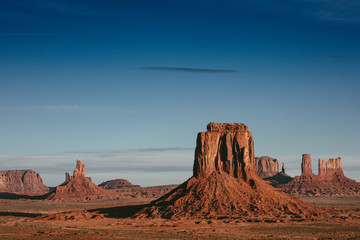 Iconic Monument Valley On The Border Of Arizona And Utah