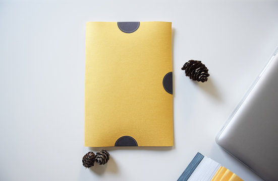 Event organization and folder on the white desktop