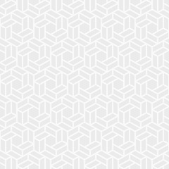 Vector seamless pattern. Repeating geometric tiles of hexagons.