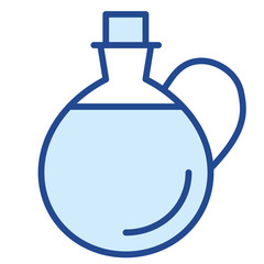 Olivenöl in Fläschchen Vector Icon Illustration