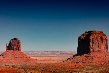 Iconic Monument Valley On The Border Of Arizona And Utah