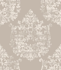 Damask ornament pattern Vector. Royal decor. Imperial background. trendy color textures