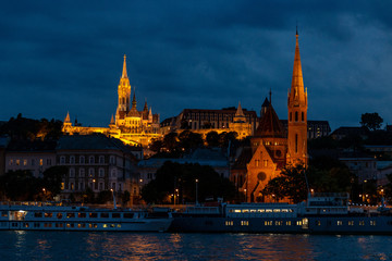 Budapest, Hungary at Night