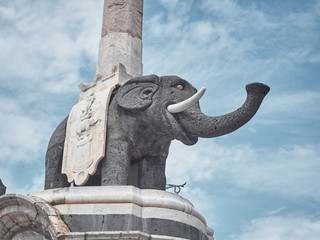 Shot of a statue  of the 