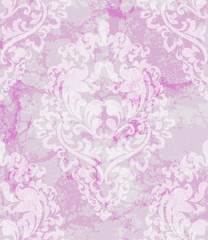 Vintage Baroque ornament pattern Vector. Royal decor. Imperial background. trendy color textures