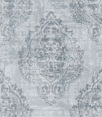 Vintage Baroque damask ornament pattern Vector. Royal decor. Imperial background. trendy color textures