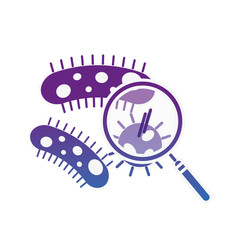 chemistry laboratory bacteria infection magnifying glass