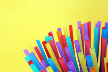 straw straws plastic drinking background colourful  full screen single use