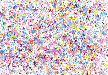 Abstract watercolor brush spatter bot digital art painting soft focus for texture background