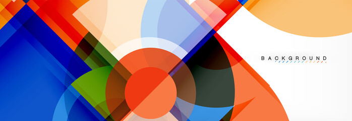 Obraz premium Vector fantastic circle modern geometric background template