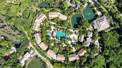 aerial view of the city