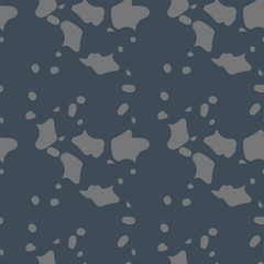 UFO military camouflage seamless pattern in different shades of grey and navy blue colors