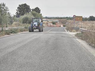 Shot of a Sicilian street with a truck