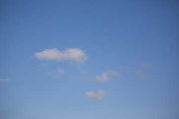 clouds on the blue sky