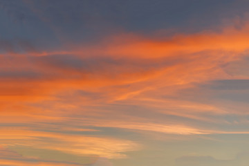 clouds on the blue sky