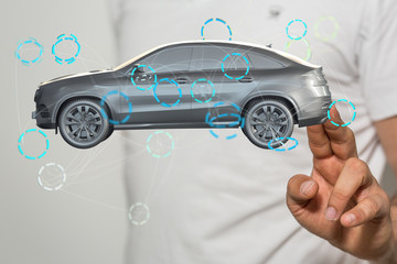 car in hand