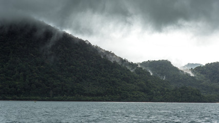 view of lake and mountains