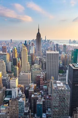 Poster Manhattan - Blick vom Top of the Rock - Rockefeller Center - New York © Giuseppe Cammino