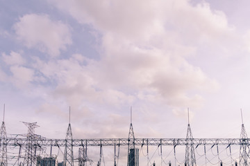 power source power plant industry space background