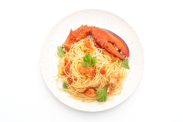 Pasta all'astice or Lobster spaghetti - Italian food