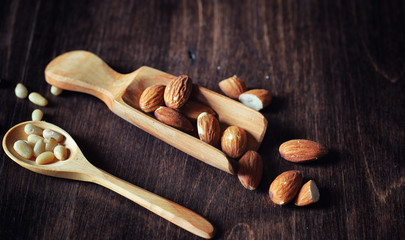 Charlotte with apples and nuts. Preparation of apple baking with