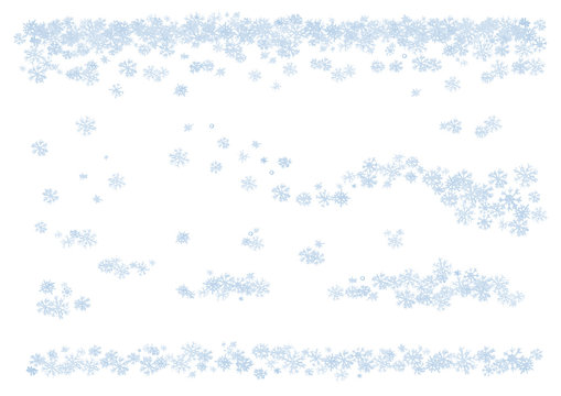 Snowflakes compositions. Watercolor hand drawn illustration, isolated on white background