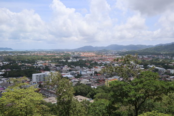 Fototapeta na wymiar panoramic view of the Phuket city
