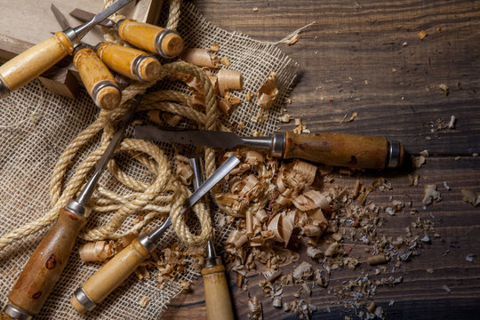 Formones despu&eacute;s de ser usados