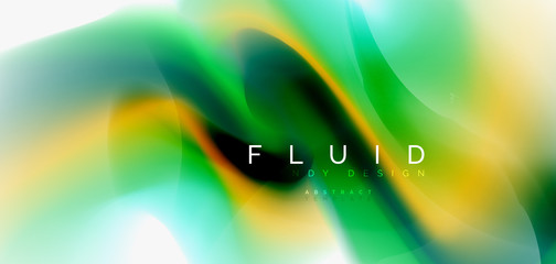 Fluid flowing wave abstract background