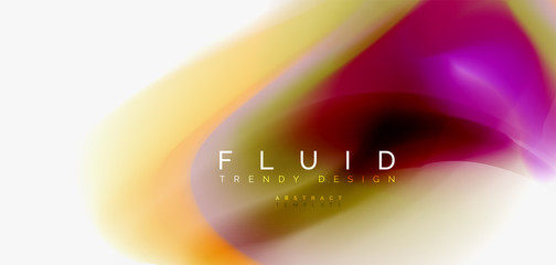 Mixing liquid color flow abstract background. Trendy abstract layout template for business or technology presentation, internet poster or web brochure cover, wallpaper