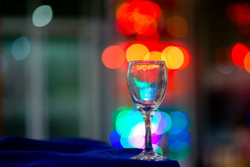 Wine glass in the light
