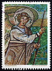 Postage stamp Yugoslavia 1970 Angel of the Annunciation, Mosaic
