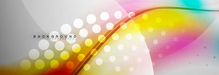 Smooth flowing wave motion concept background