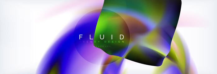 Background abstract holographic fluid colors wave design