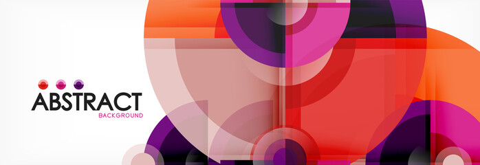 Obraz premium Circle abstract background