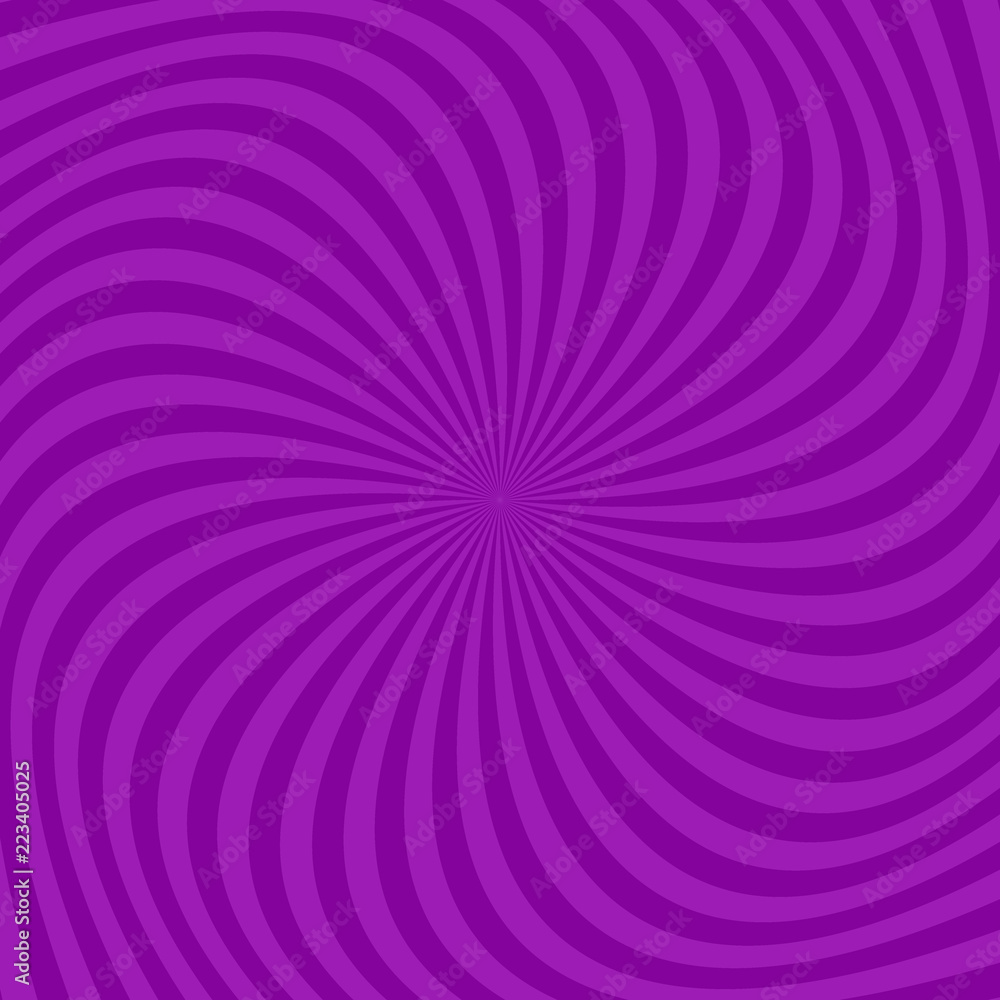 Poster purple abstract spiral ray pattern background - vector design