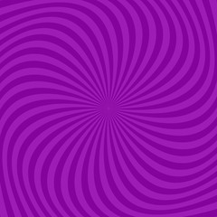 Fototapeta premium Purple abstract spiral ray pattern background - vector design
